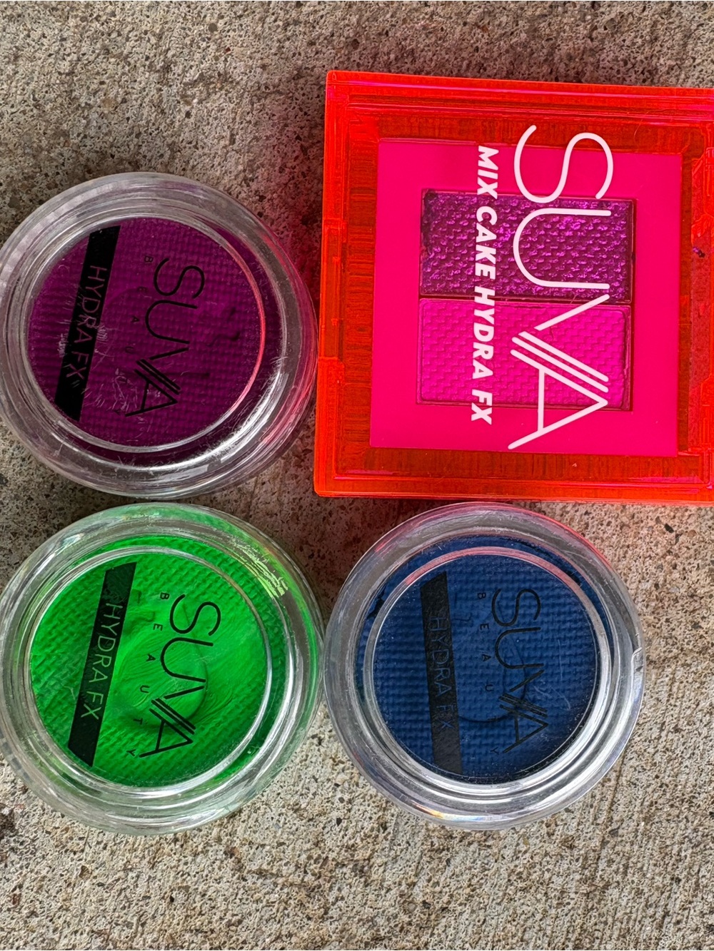 Lot of 4 - SUVA Beauty Hydra FX Pigment Eye Shadow & Body Art